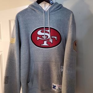 Mitchell and ness vintage 49ers hoodie
